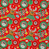 Sweatshirt Stoff Holly Happy X-Mas Holidays